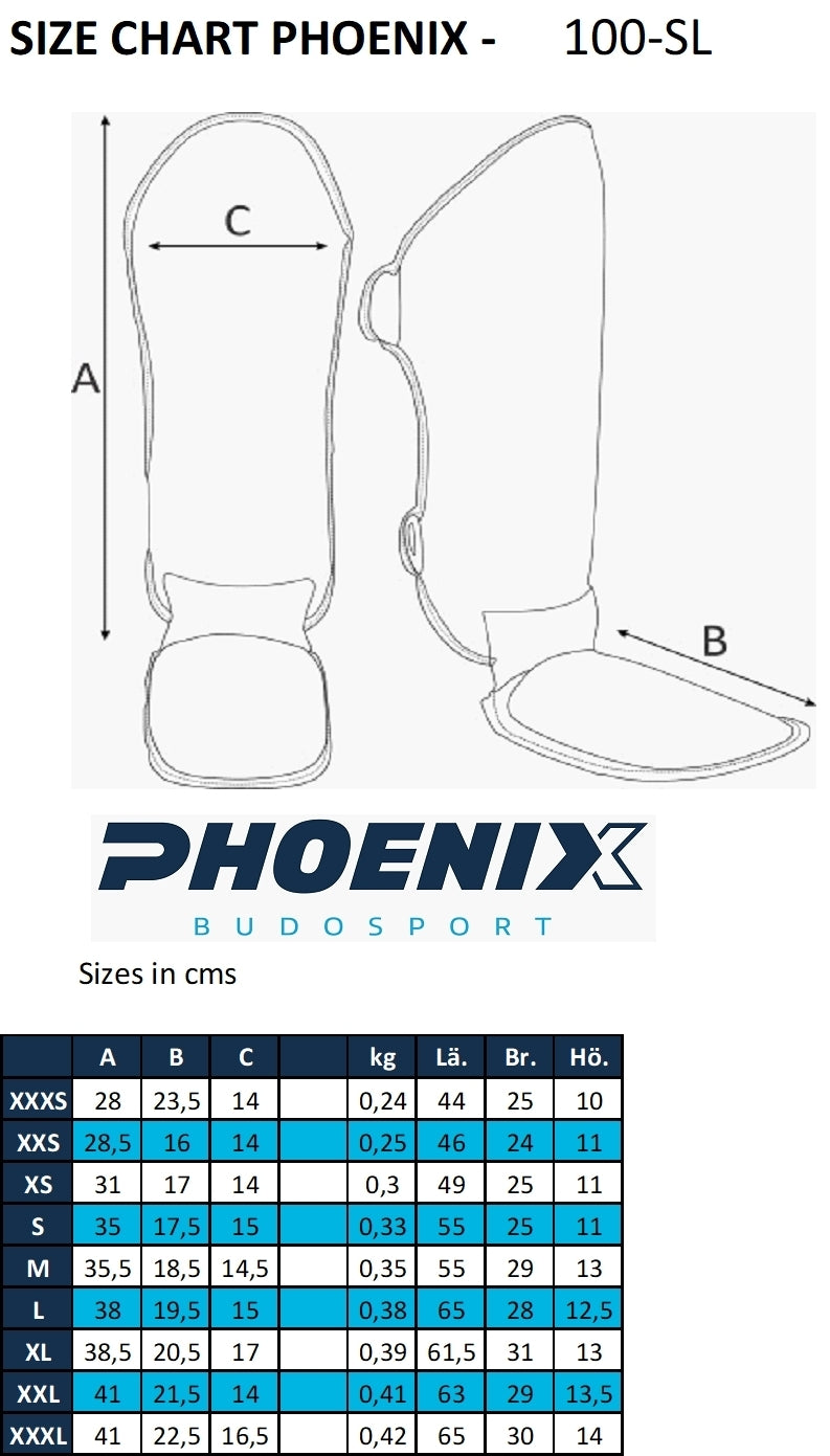 PX Schienbein-Spannschutz FIGHT PRO schwarz