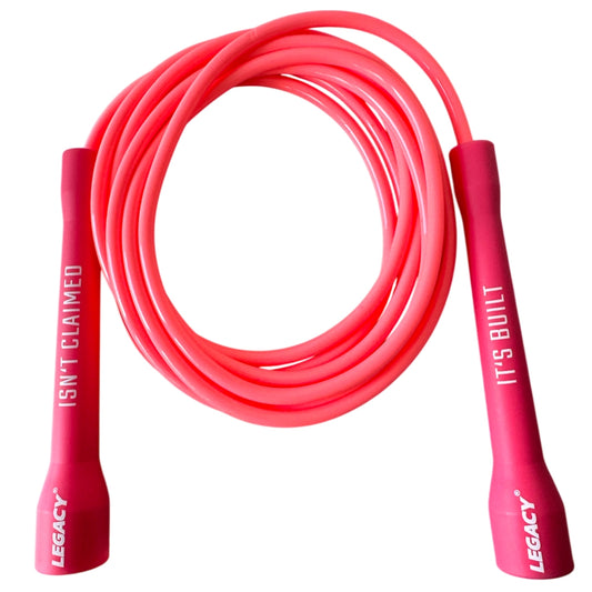 LEGACY Springseil standard mit Kunststoffgriffen, pink