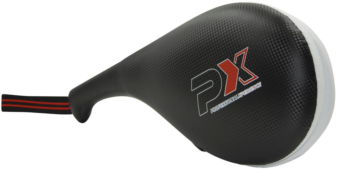 PX TAEKWONDO DOPPEL - MITT KUNSTLEDER SCHWARZ-WEISS