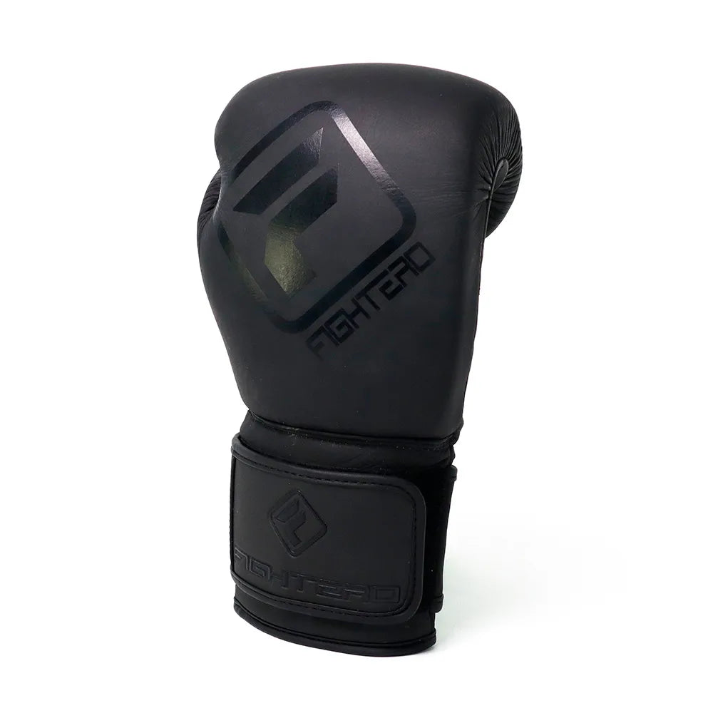 Boxhandschuh Black Matt Leder