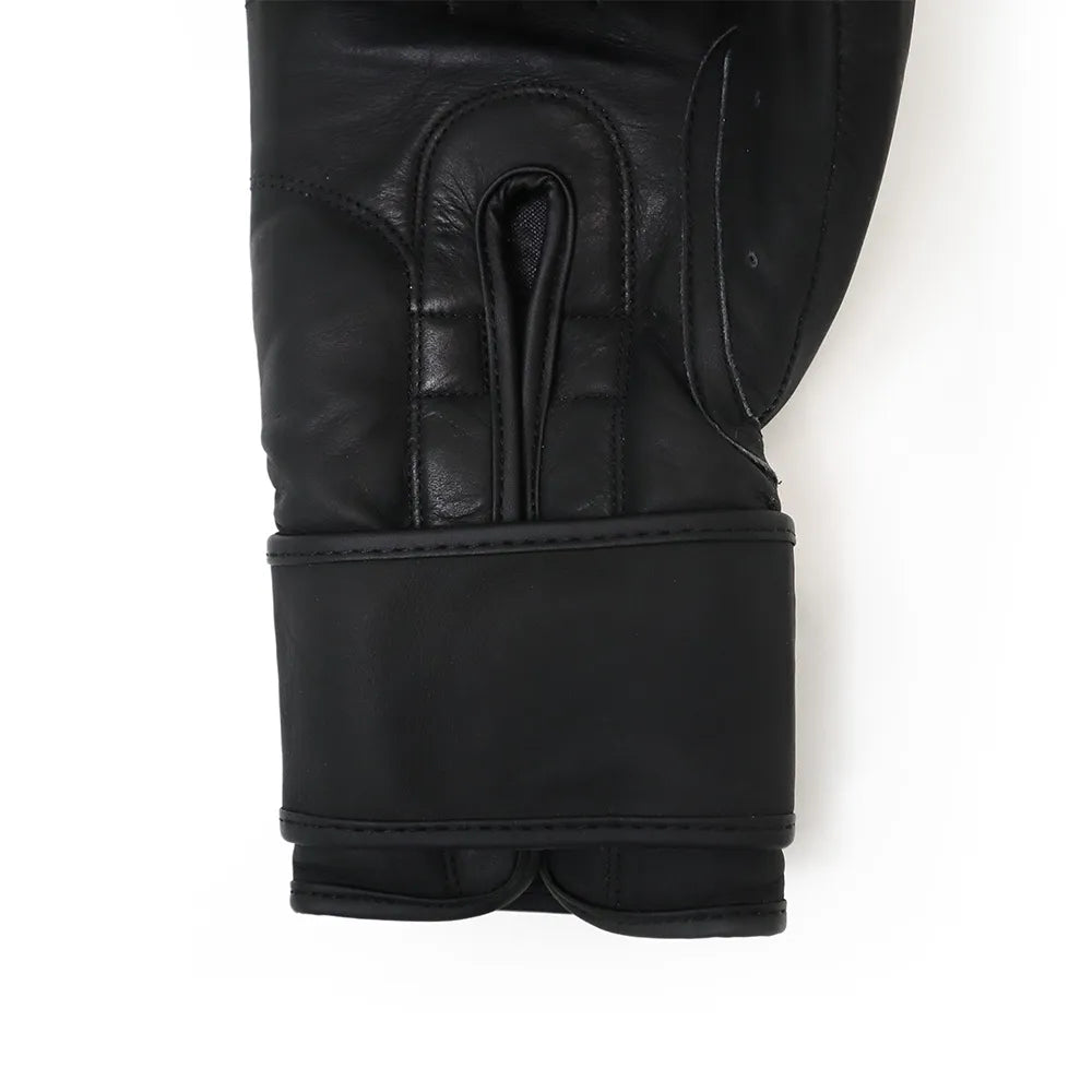 Boxhandschuh Black Matt Leder